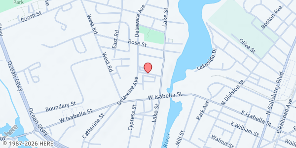 Map showing St. James AME Zion at 721 Mack Ave., Salisbury, MD