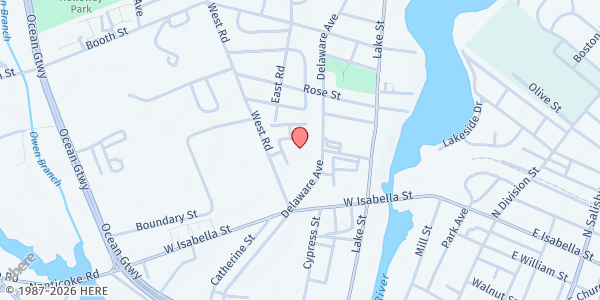 Map showing St. James AME Zion at 721 Mack Avenue, Salisbury, MD