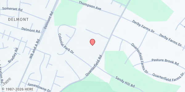 Map showing Heritage Community Church at 8146 Quarterfield Road, Severn, MD