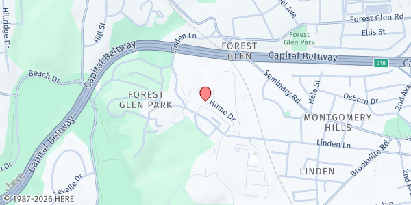 Map showing Carroll House - Silver Spring at 9625 Dewitt Drive, Silver Spring, MD