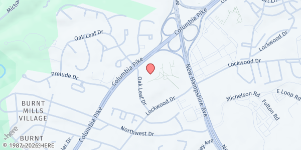 Map showing Kingdom Cares / Enclaves Apartments at 11225 Oak Leaf Drive, Silver Spring, MD