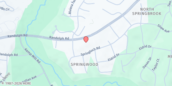 Map showing Kings and Priests International Ministries at 520 Randolph Road, Silver Spring, MD