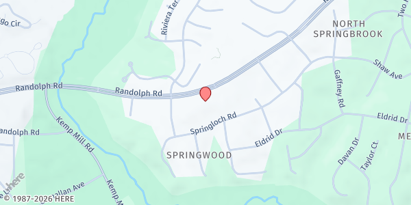 Map showing Kings and Priests International Ministries at 520 Randolph Road, Silver Spring, MD