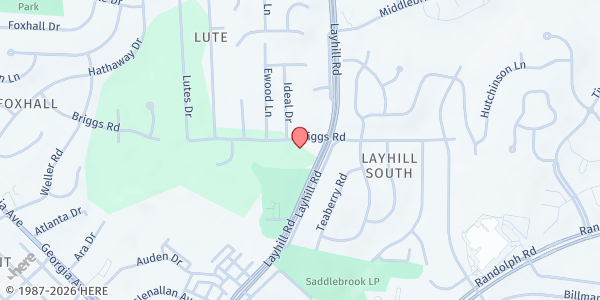 Map showing Manna Food Market @ Pilgrim Church (PCUCC) at 2206 Briggs Road, Silver Spring, MD