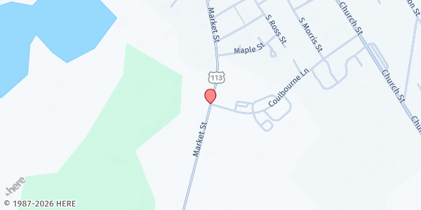 Map showing P.A.C.E Enterprise Family Food Pantry at 5564 Market Street, Snow Hill, MD