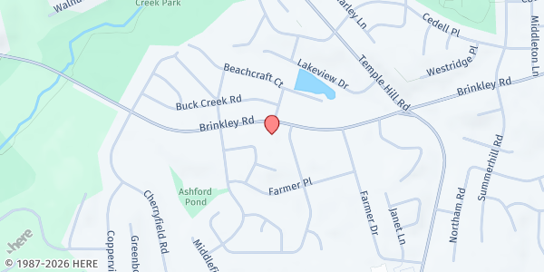 Map showing Oxon Hill Church of Christ at 4201 Brinkley Road, Temple Hills, MD