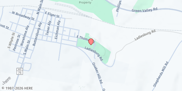 Map showing Union Bridge Distribution Site at 4770 Ladiesburg Road, Union Bridge, MD