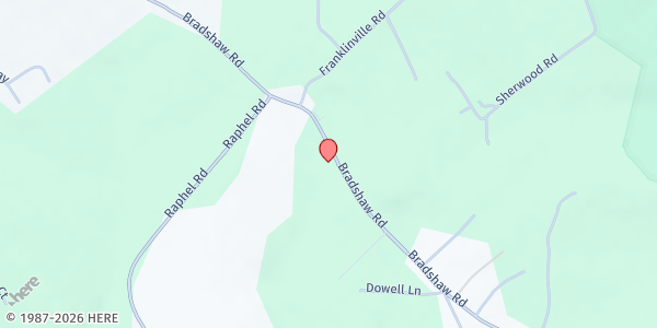 Map showing Helping Hands Food Pantry at 7901 Bradshaw Road, Upper Falls, MD