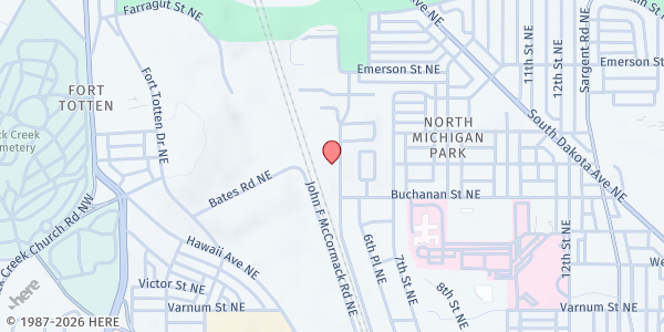 Map showing Capital Area Food Bank at Capital Area Food Bank, Upper Marlboro, MD