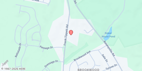 Map showing Cornerstone Peaceful Bible Baptist Church at 9010 Frank Tippett Road, Upper Marlboro, MD