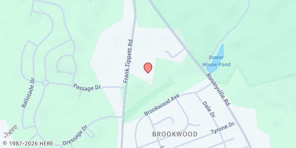 Map showing Cornerstone Peaceful Bible Baptist Church at 9010 Frank Tippett Road, Upper Marlboro, MD