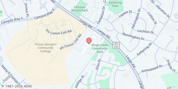 Map showing International High School at Largo at 505 Largo Road, Upper Marlboro, MD