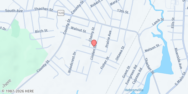 Map showing Saint Joseph's Cellar - Food Pantry at 71 Linden St, Attleboro, MA
