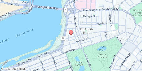 Map showing Community Supper - Beacon Hill at 30 Brimmer Street, Beacon Hill, MA