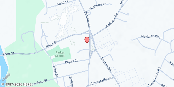 Map showing Billerica Community Food Pantry at 11 Concord Road, Billerica, MA