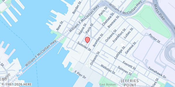 Map showing DTA Assistance Line - Boston at , Boston, MA