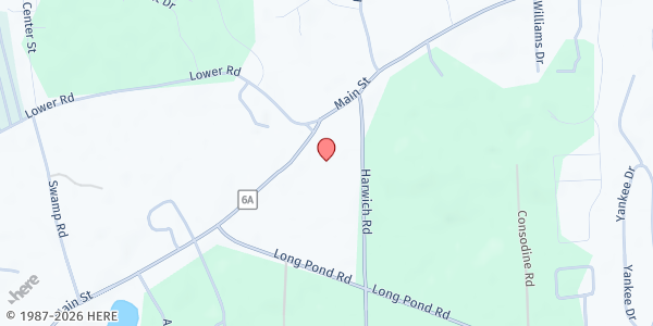 Map showing Brewster Pantry at 1848 Main St, Brewster, MA