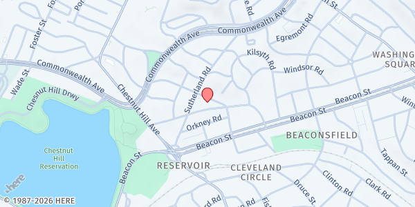 Map showing Tifereth Raphael, Inc - Brighton at 77 Englewood Avenue, Brighton, MA