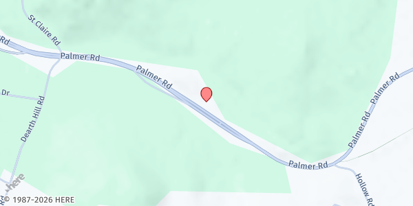 Map showing Wales Community Pantry at 172 Palmer Rd., Brimfield, MA