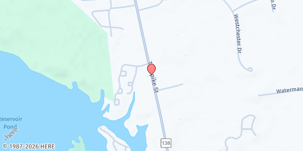 Map showing Fountain of Grace Church - Canton at 427 Turnpike Street, Canton, MA