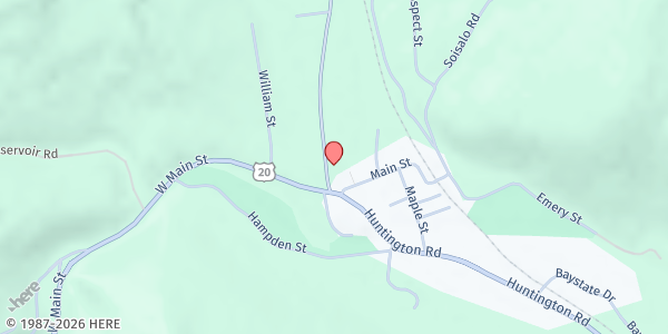 Map showing Chester Brown Bag at 15 Middlefield Road, Chester, MA