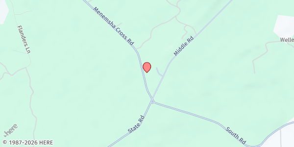 Map showing Chilmark Community Church at 9 Menemsha Rd, Chilmark, MA