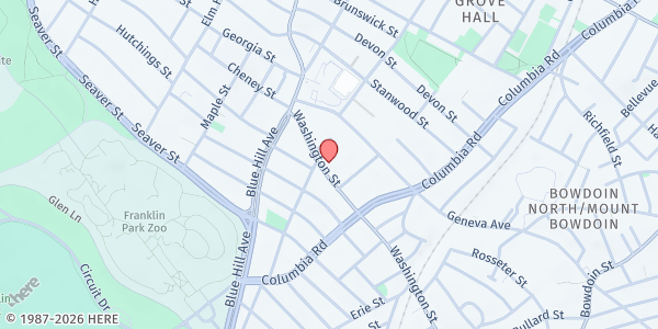 Map showing YMCA Boston Mobile Market @ Holland Tech School at 60 Washington Street, Dorchester, MA