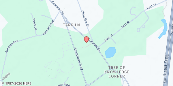 Map showing Duxbury Lion's Share Food Pantry at 136 Summer Street, Duxbury, MA