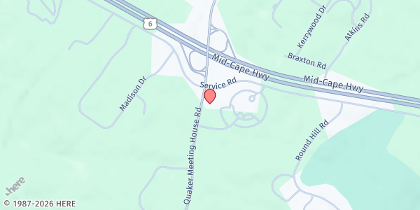 Map showing SVDP/Sandwich at 330 Quaker Meeting House Road, East Sandwich, MA