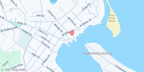 Map showing Edgartown Senior Center at 10 Dagget Street, Edgartown, MA