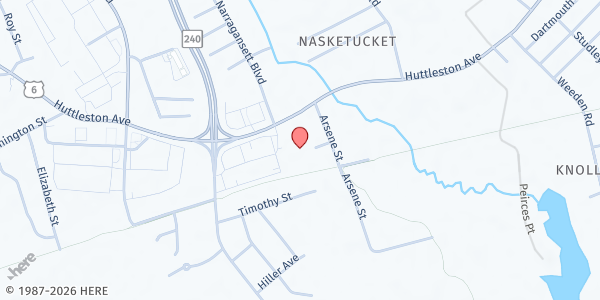 Map showing Fairhaven Council On Aging at 229 Huttleston Ave, Fairhaven, MA