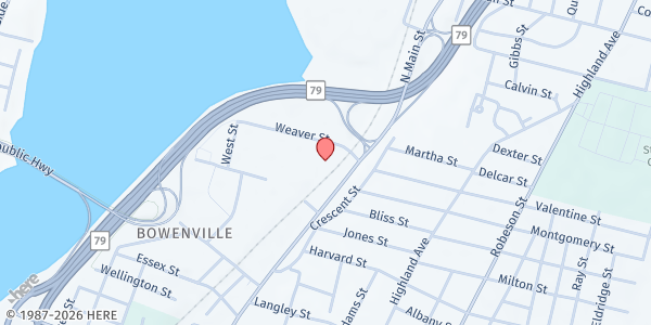 Map showing Angels Anonymous Inc at 231 Weaver St, Fall River, MA