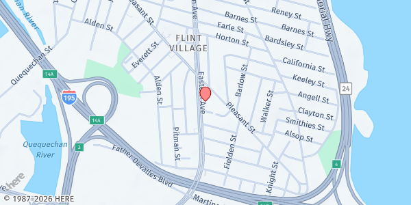 Map showing Citizens For Citizens at 822 Eastern Ave, Fall River, MA