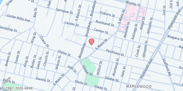 Map showing Citizens for Citizens Inc. - Fall River at 264 Griffin St, Fall River, MA