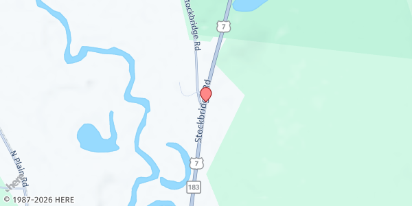Map showing Community Health Programs Family Services at 444 Stockbridge Rd., Great Barrington, MA