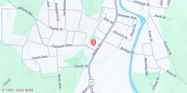 Map showing People's Pantry Emergency Food Pantry at 5 Taconic Ave., Great Barrington, MA