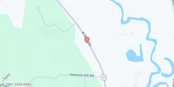 Map showing People's Pantry - Food Distribution Center at 195 N Plain Rd, Great Barrington, MA