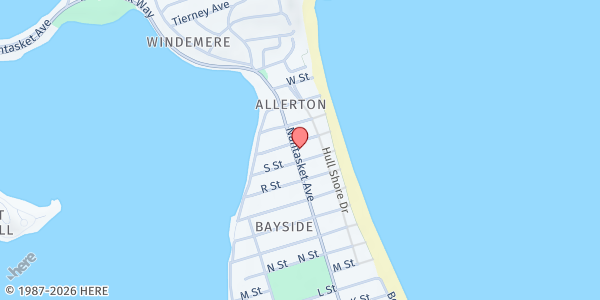 Map showing Wellspring Multi-Service Pantry at 814 Nantasket Avenue, Hull, MA