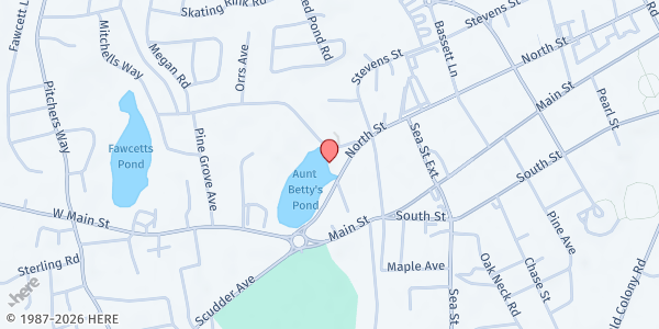 Map showing Community Action Committee of Cape Cod & Islands Inc. - Hyannis at 372 North St, Hyannis, MA