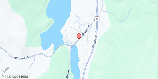 Map showing Berkshire Community Action Council American Legion Veterans Pantry at 144 Old State Rd, Lanesborough, MA