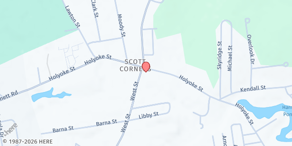 Map showing One Call Away Ludlow Veterans Services at 487 Holyoke St, Ludlow, MA