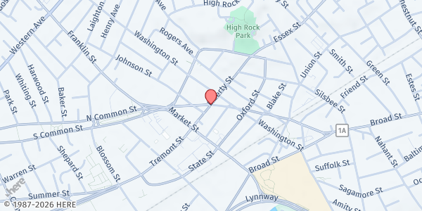 Map showing Catholic Charities Lynn at , Lynn, MA