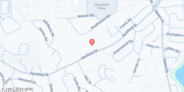 Map showing A Place To Turn - Natick at 99 Hartford St, Natick, MA
