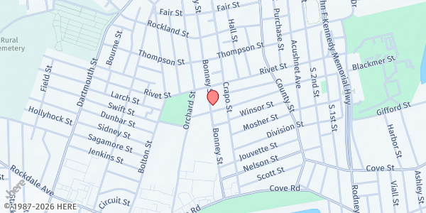 Map showing Catholic Social Services/New Bedford at 238 Bonney Street, New Bedford, MA