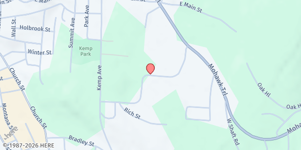 Map showing Berkshire Dream Center Mobile Market Mohawk Forest at Mohawk Forest Blvd, North Adams, MA