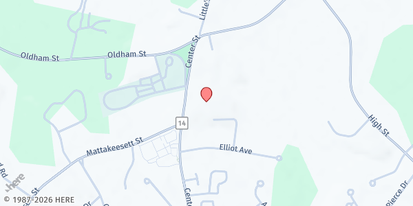 Map showing Pembroke Food Pantry at 142 Center St, Pembroke, MA