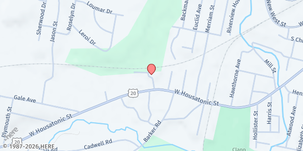 Map showing Soldier On at 360 W Housatonic St, Pittsfield, MA