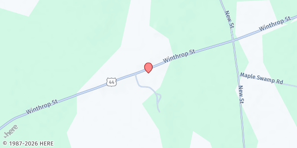 Map showing Rehoboth Food Pantry Inc at 51 Winthrop St Unit 2, Rehoboth, MA