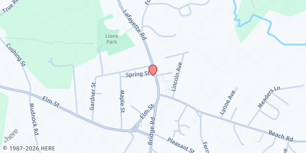 Map showing Pettengill House Pantry at 13 Lafayette Rd, Salisbury, MA