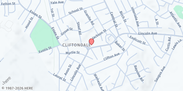 Map showing Family United Methodist Church - Brazilian Ministry at 493 Lincoln Avenue, Saugus, MA